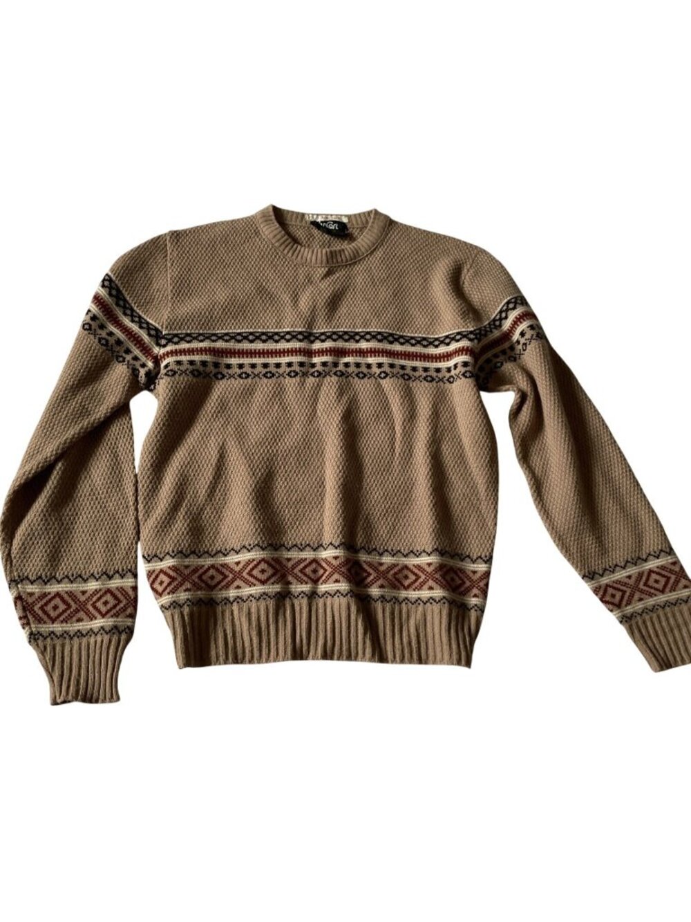 Sweater Large Pull Over Classic Grandpcore Vintage Van Cort Mens Knitted